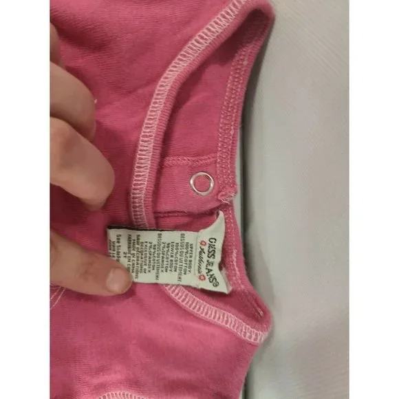 GUESS Jeans Toddler Baby Girls Dress Size 2T Pink - Picture 8 of 9